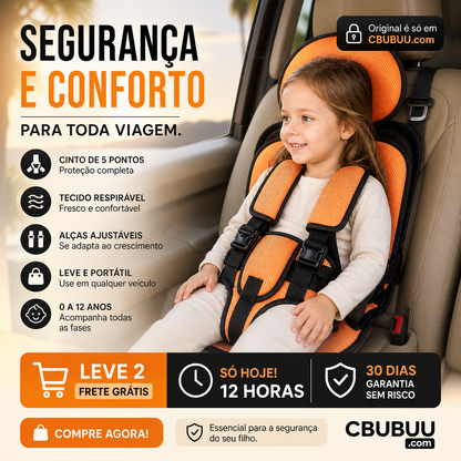 🚗Cadeira infantil para carro. Cinto de segurança portátil simples para automóvel.
