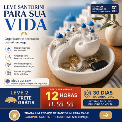 🔑🌊 Bandeja porta-chaves cerâmica – tema oceano, azul & branco – decoração e funcionalidade! 🐚