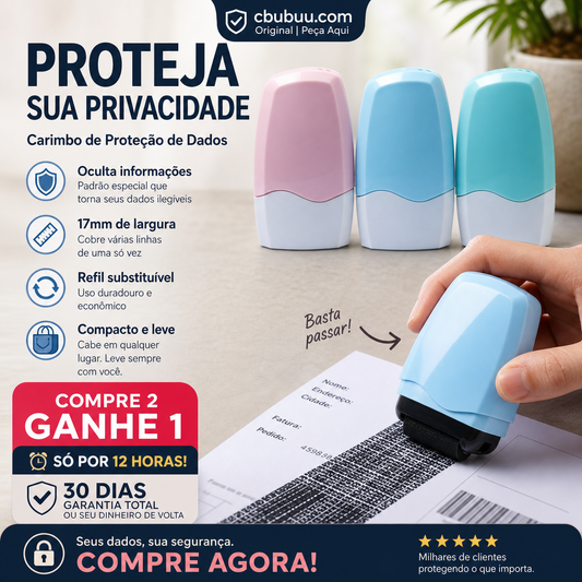 🖊️🛡️ Rolo carimbador de privacidade – cobre endereços & dados – prático e seguro! 💪