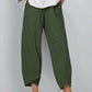 👖 Calça Vintage de Linho e Algodão com Cintura Elástica Assimétrica – Design Único, Conforto e Estilo Funcional para o Dia a Dia! 🌸✨